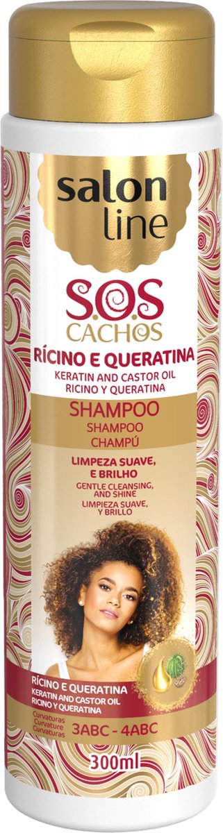 Salon-Line : SoS Curls - Keratin & Castor Oil - Shampoo 300ml