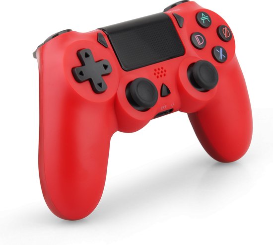 Dadson Draadloze Controller - Geschikt voor PS4 - Rood