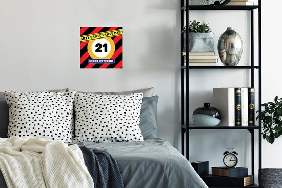 Affiche Anniversaire - Anniversaire - 21 ans - 30x30 cm