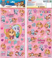 stickervel Paw Patrol junior 35,5 cm roze 2-delig