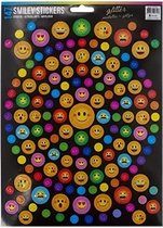 stickervel gekleurde smileys 29 x 21 cm papier
