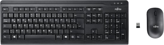 indruk lassen Pellen Fujitsu LX410 toetsenbord RF Draadloos QWERTY Engels Inclusief muis Zwart |  bol.com