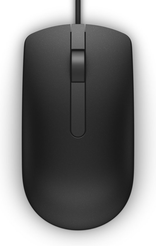 Dell - optische usb muis - links- en rechtshandig - zwart - MS116 - 1000 dpi