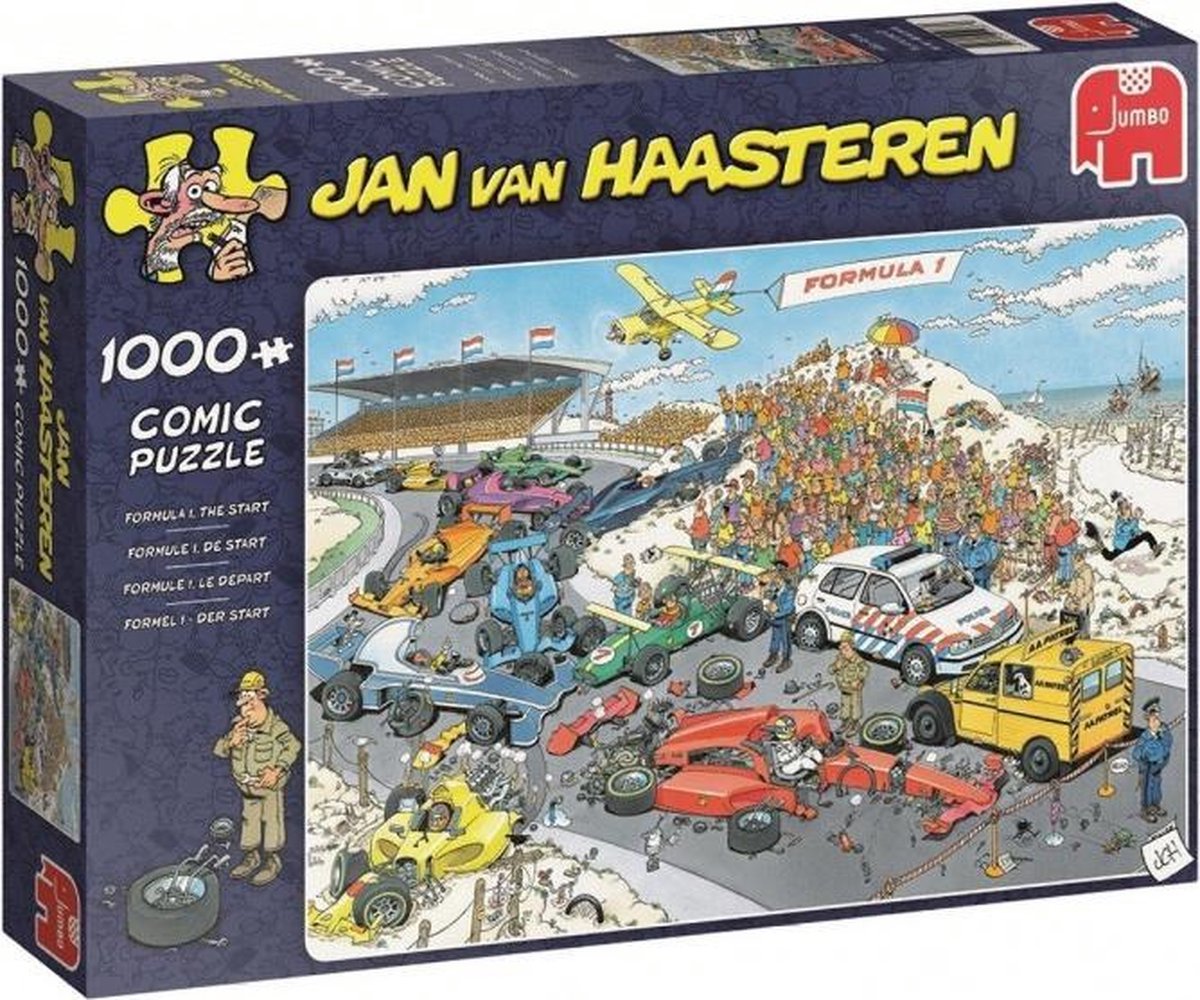 Afbeelding van product legpuzzel Jan van Haasteren Formule 1 De Start 1000 stukjes