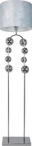 Vloerlamp Eric Kuster Style - bollamp dubbel - zilver