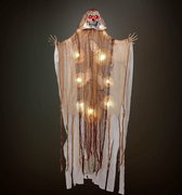 Halloween decoratie Magere Hein 170 cm met licht