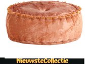poef - fluweel roest - rond - kruk krukje bankje - bank - poefs - Nieuwste Collectie