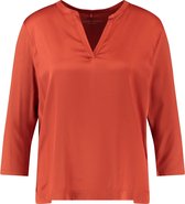 GERRY WEBER Dames Stijlvol shirt met 3/4-mouwen EcoVero Terracotta-48