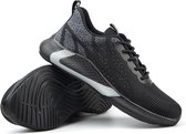 Veran Veiligheidsschoenen - Lichtgewicht - Sneakers - Werkschoenen - Sportief - Stalen Neus - Antiperforatiezool - Antislip - Zwart - 46