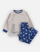 Noukie's - Pyjama - Velour - Jongens - Blauw - 6 jaar 116
