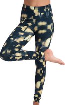 Urban Goddess Satya Yoga Sportlegging - Maat XL  - Vrouwen - blauw/geel