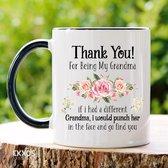 Grandma Mug- Customized mokken en bekers - mokken met tekst - mokken - bekers - cadeautje - cadeau voor vrouw - cadeau vor man - keramiek servies - cadeautje voor haar - cadeautje voor hem