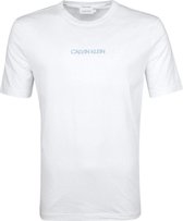 Calvin Klein T-Shirt Shadow Logo Wit - maat L