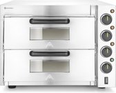 Hendi Pizzaoven Compact - 2 Kamers - 3kW / 230V - 58x56x(H)43,5cm