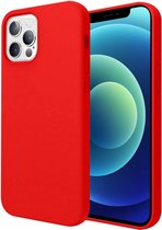 iParadise iPhone 11 pro max hoesje rood siliconen case