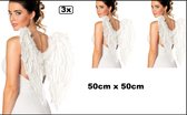 3x Ailes d'ange plumes blanches 50 x 50 cm - Engel | Aile | Noël | Le thème de la fête | Festival | Fête