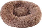 A.A.S Donutmand hond & kat 40cm Taupe/zand kleur - Superzacht ontspannend - warme FLUFFY uitstraling