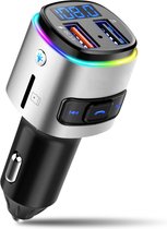Floki FM Transmitter met Bluetooth voor Auto – Carkit Hands Free Bellen – Fast Charge USB Poort, Autolader – met Spraakbediening