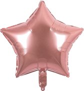 Boland - Folieballon Ster roségoud - Rose Goud - Folieballon