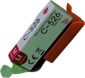 Inktpalce Huismerk CLI- 526 Inkt cartridge Magenta / Rood geschikt voor Canon