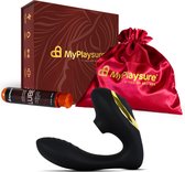 MyPlaysure VQueen Pro - Luchtdruk Vibrator - G Spot Stimulator & Clitoris Satisfyer - Stille Vibrators voor Vrouwen - Sekstoys - ook voor Koppels - Zwart