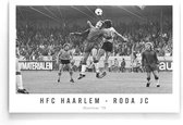 Walljar - HFC Haarlem - Roda JC '78 - Zwart wit poster