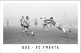 Walljar - DOS - FC Twente '69 - Zwart wit poster met lijst