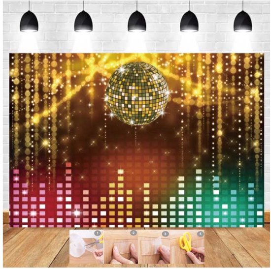 Pop the bottles - Luxe Disco Glam Reuze poster van polyester - 220 x 150 cm  -... | bol.com