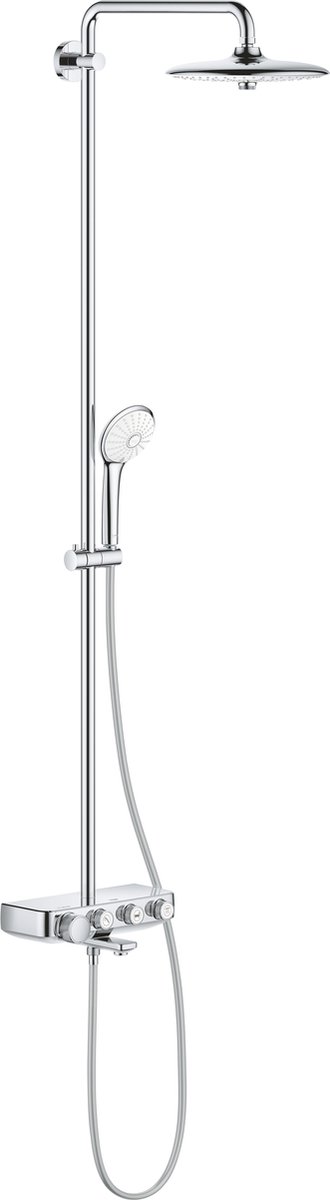 GROHE Euphoria Smartcontrol 260 Regendouche - Ø 26 cm - Met badthermostaat - Verstelbare wandbevestiging - Chroom