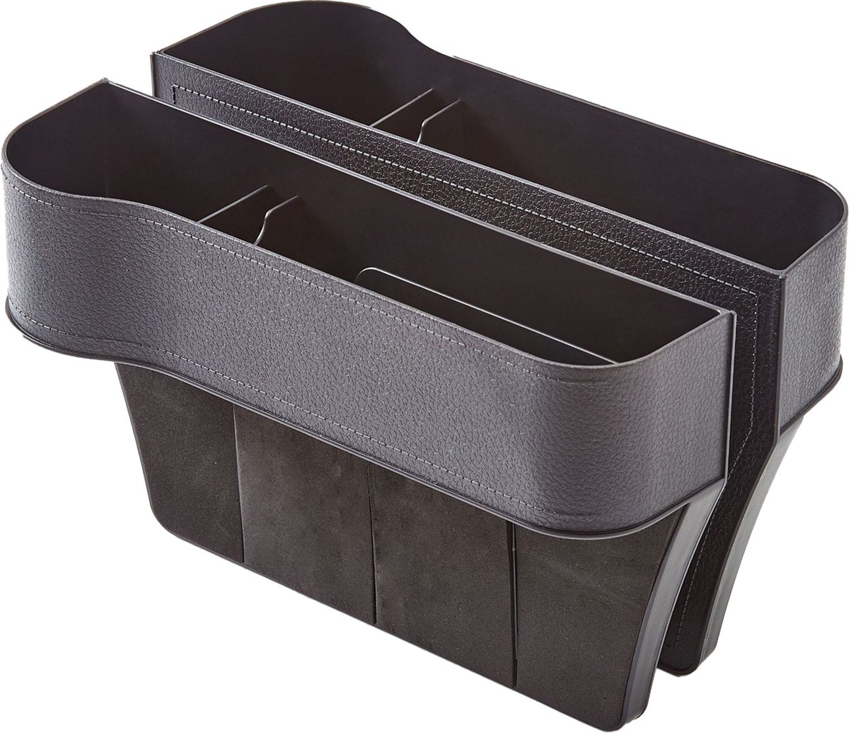 Auto Organizer Luxe - 2 stuks - Zwart - Links en Rechts - Universeel - Bekerhouder - Telefoonhouder Auto Organizer Luxe - 2 stuks - Zwart - Links en Rechts - Universeel - Bekerhouder - Telefoonhouder