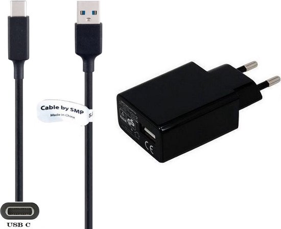 3A lader + 0,5m USB C kabel. TUV getest & USB 3.0 / 56 kOhm Oplader adapter met robuust snoer geschikt voor o.a. Samsung Galaxy M02s (niet M02), M10s, M11, M12, M20, M21, M21s, M30, M30s, M31, M31 Prime, M40, M42