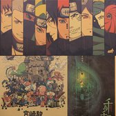 Anime Poster Set #1 Spirited Away Ghibli Naruto Set