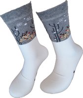 Verjaardag cadeau - Grappige sokken - Kerst sokken - Kerst Rendier Sokken - Wintersport sokken - Leuke sokken - Vrolijke sokken - Luckyday Socks - Kerst Cadeau sokken - Socks waar