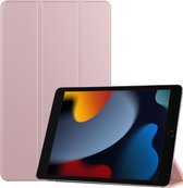 iPad 2021 Hoes - iPad 10.2 Hoesje Siliconen Cover Hoes Case - Rose
