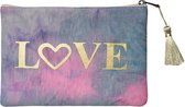 Make-up tasje | Tie Dye Love Pouch tasje | Blauw | Para ti ♡ voor jou!