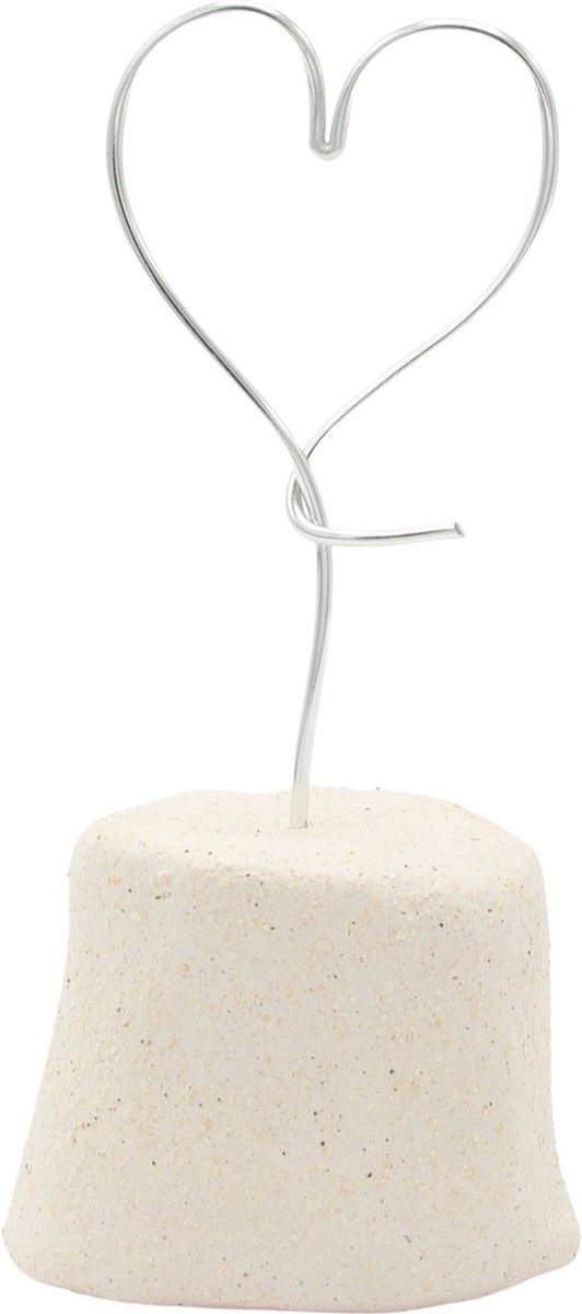 Mini Urn Hart - Urn voor as - wit - handgemaakt - Lalief