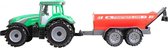 tractor Farmer's Car aanhanger 44 cm groen/rood