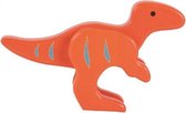 speelfiguur dinosaurus oranje 11x17x4 cm