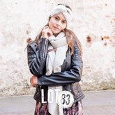 LOT83 | Fijn gebreide knitted, Lange Sjaal | Fem Offwhite