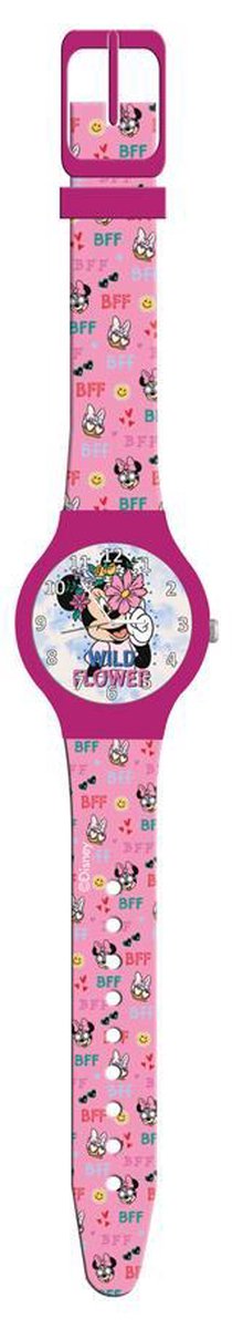 Disney Horloge Minnie Mouse Junior 22,5 Cm Roze-blauw