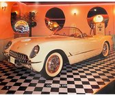 Poster - Auto Corvette - 50 X 40 Cm - Multicolor
