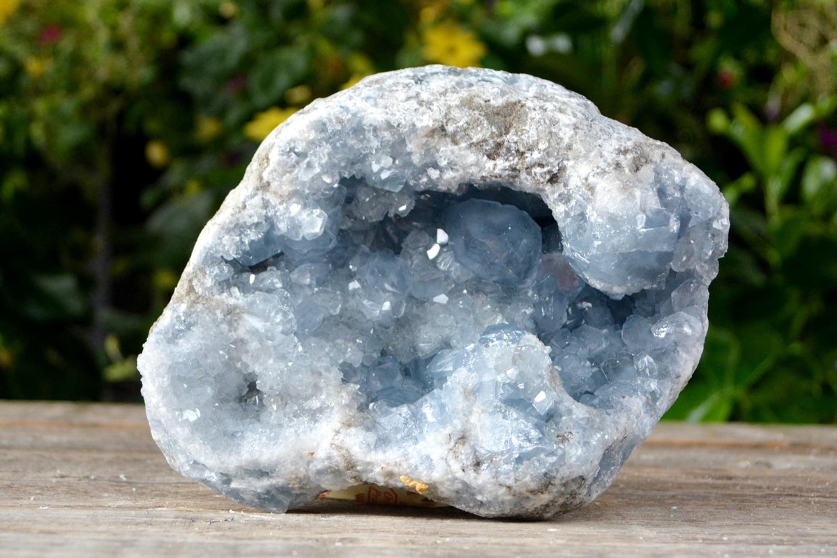 Decoratief edelsteen Celestien (Coelestien) Geode - 5,7 kilo