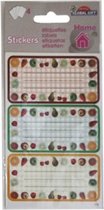 fruitetiketten papier 4 vellen √† 3 stuks