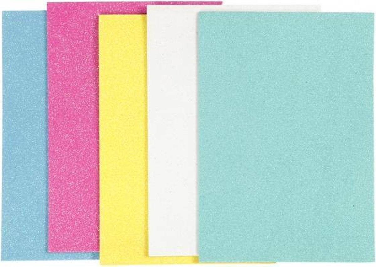 foam vellen A5 zelfklevend iriserend 5 stuks