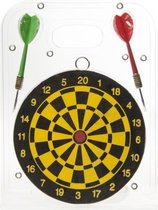 dartbord dubbelzijdig 15 cm met 2 dartpijlen