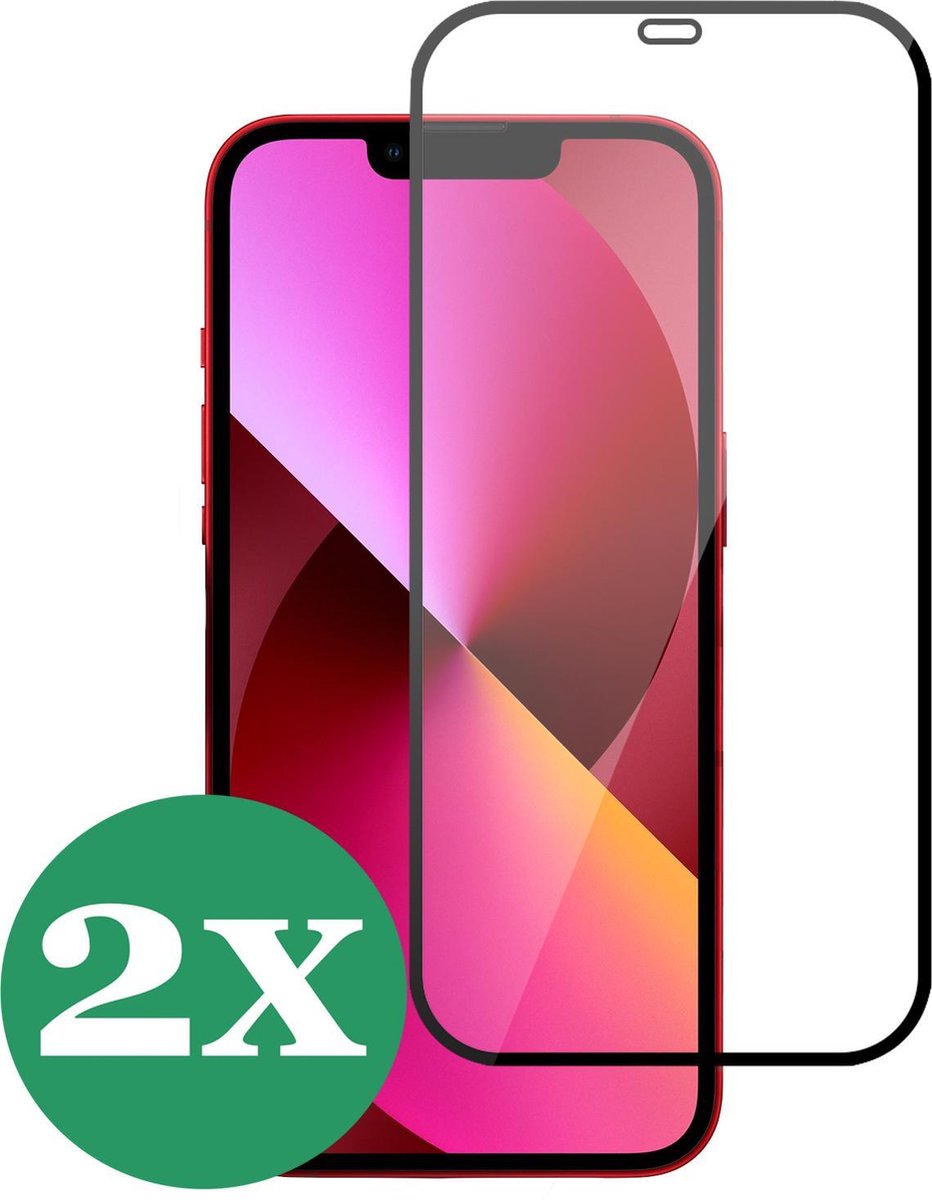 Screenprotector geschikt voor iPhone 12 - Beschermglas Screen Protector Glas Full - 2 Stuks