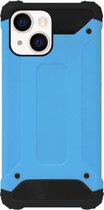 WLONS Rubber Bumper Case Hoesje voor iPhone 13 - Blauw
