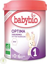 Babybio Optima 1 – Volledige zuigelingenvoeding in poedervorm met bifidus – Babymelk - blik 800 gram