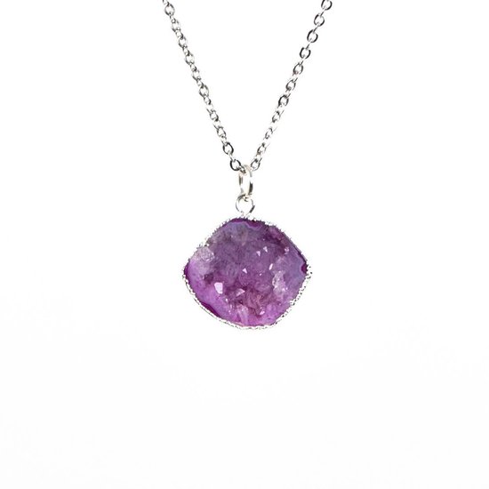 Lunar Wolff – Stone of Spirituality – Edelsteenketting – Pink – Silver