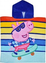 badponcho Turtley Cool Peppa Pig 100 cm katoen blauw